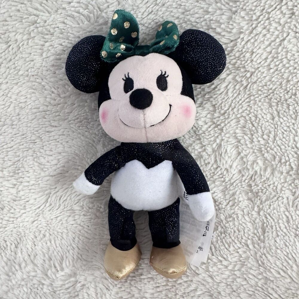 Disney NuiMos Minnie Mouse Sparkle Christmas 7” Posable Plush Toy